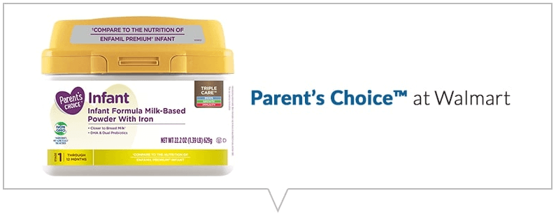 Parent's Choice at Walmart