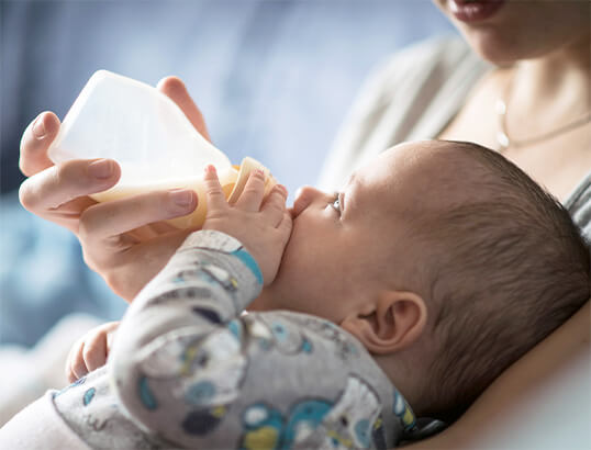Baby Drinks Milk Formula