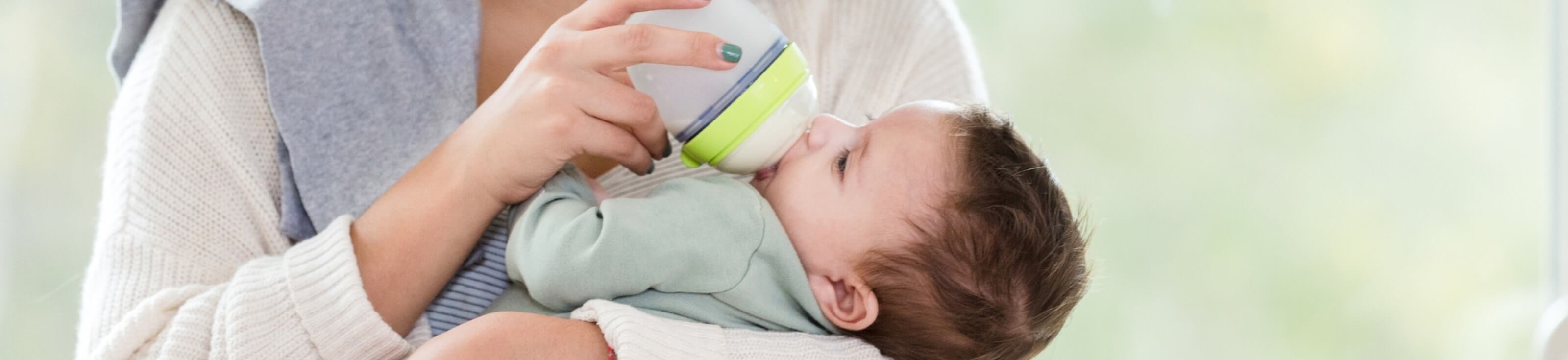baby drinks infant formula
