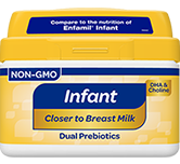 Store Brand Infant formula tub.